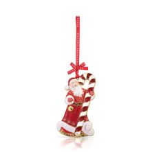 Tipperary Crystal SPARKLE SANTA & CANDY CANE CHRISTMAS DECORATION